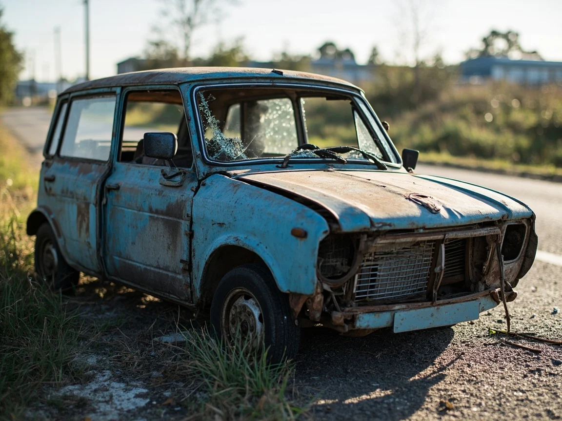 Epave voiture &middot; image &agrave; la une