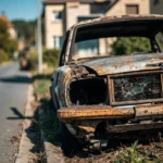 Epave voiture &mdash; Epave voiture - &Eacute;gly / Essonne &middot; image &agrave; la une