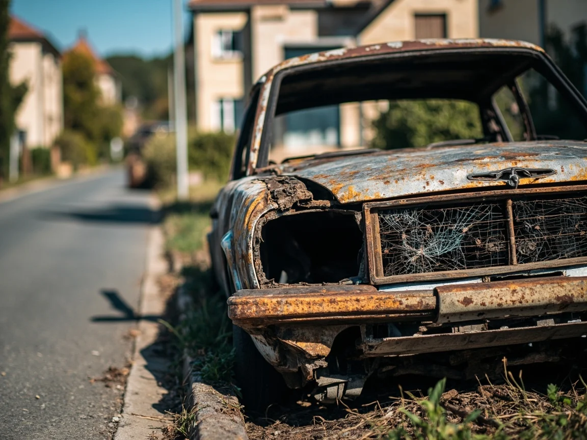 Epave voiture &middot; image &agrave; la une