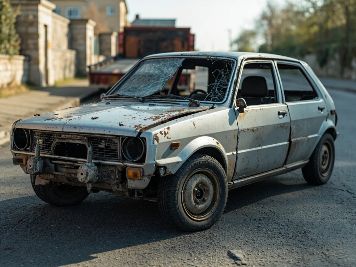 Epave voiture &middot; image &agrave; la une