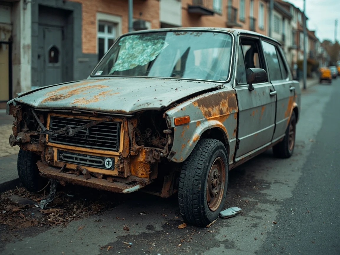 Epave voiture &middot; image &agrave; la une