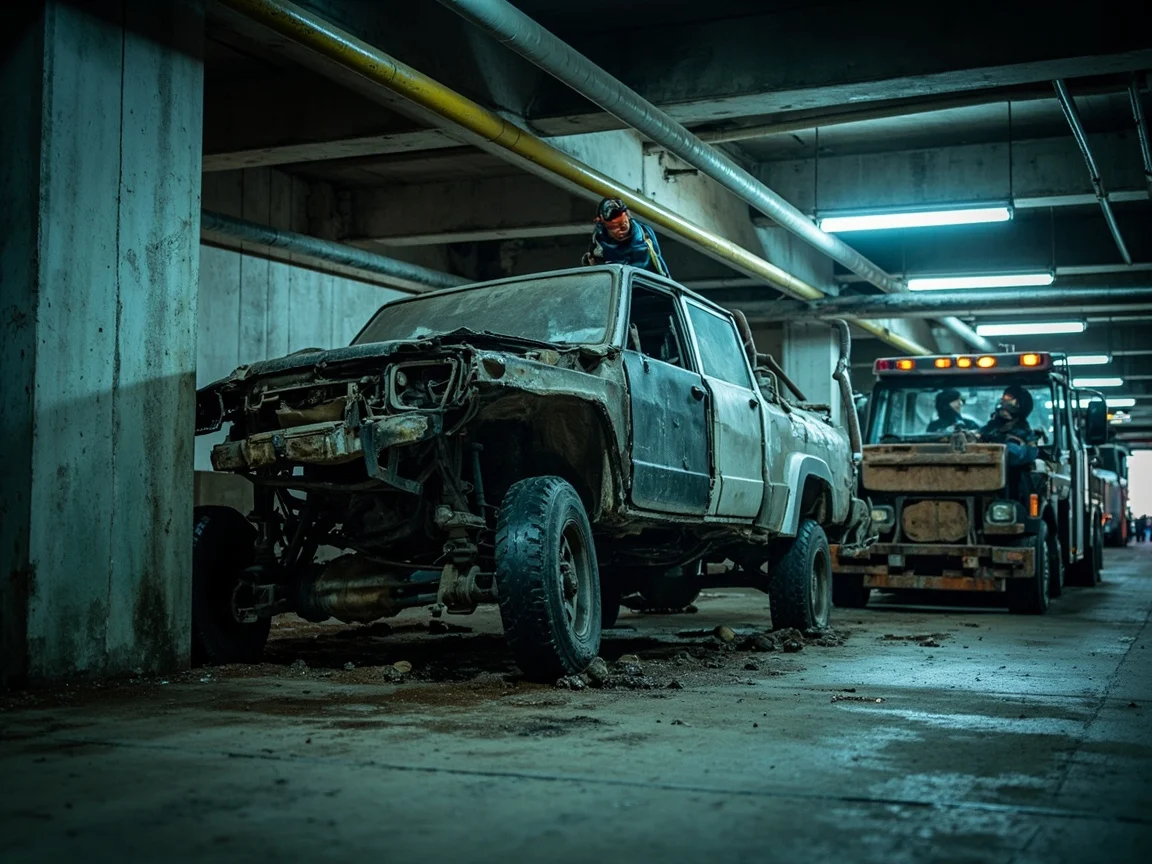 Enl&egrave;vement &eacute;pave sous-sol / parking &middot; image &agrave; la une