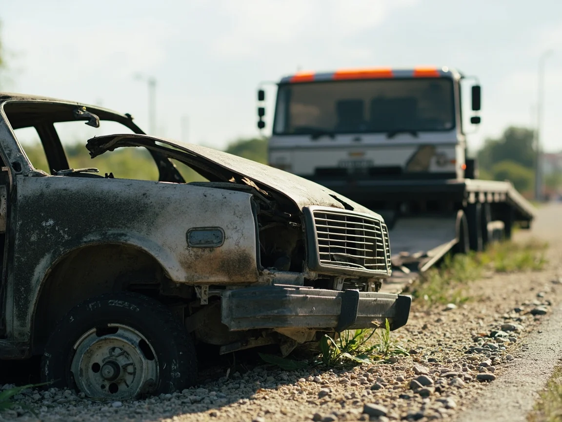 Epave voiture &middot; image &agrave; la une