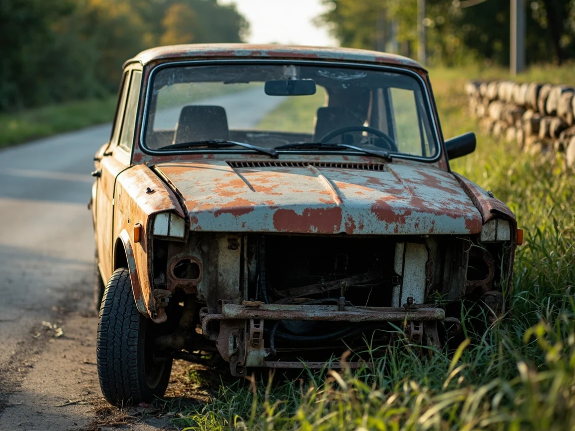 Epave voiture &middot; image &agrave; la une