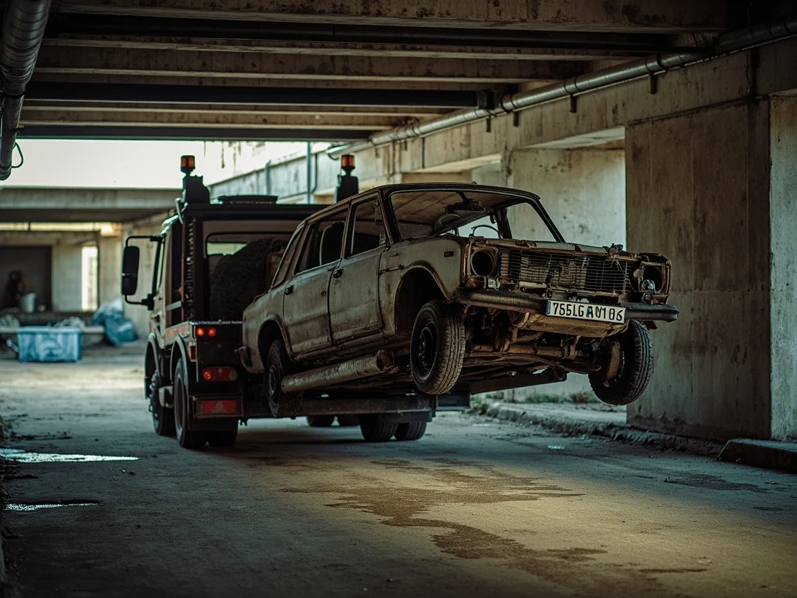 Enl&egrave;vement &eacute;pave sous-sol / parking &middot; image &agrave; la une