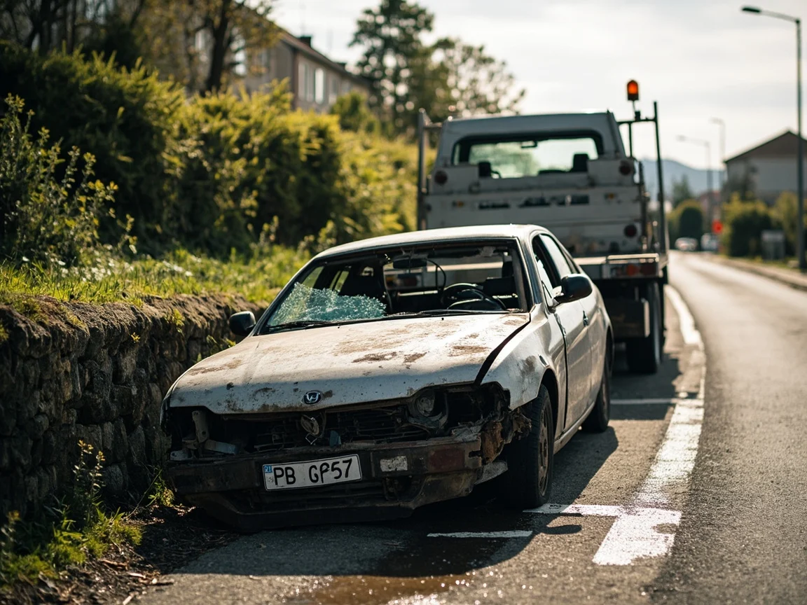 Epave voiture &middot; image &agrave; la une