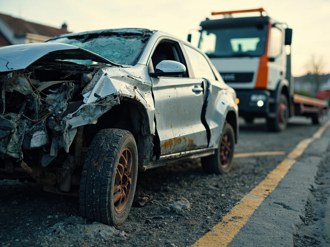 Epave voiture &middot; image &agrave; la une