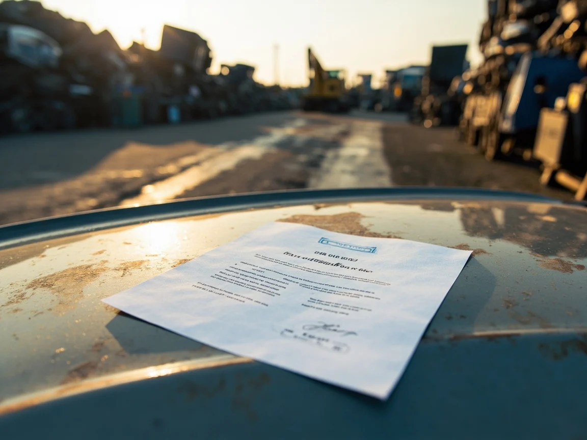 Certificat de destruction v&eacute;hicule &middot; image &agrave; la une