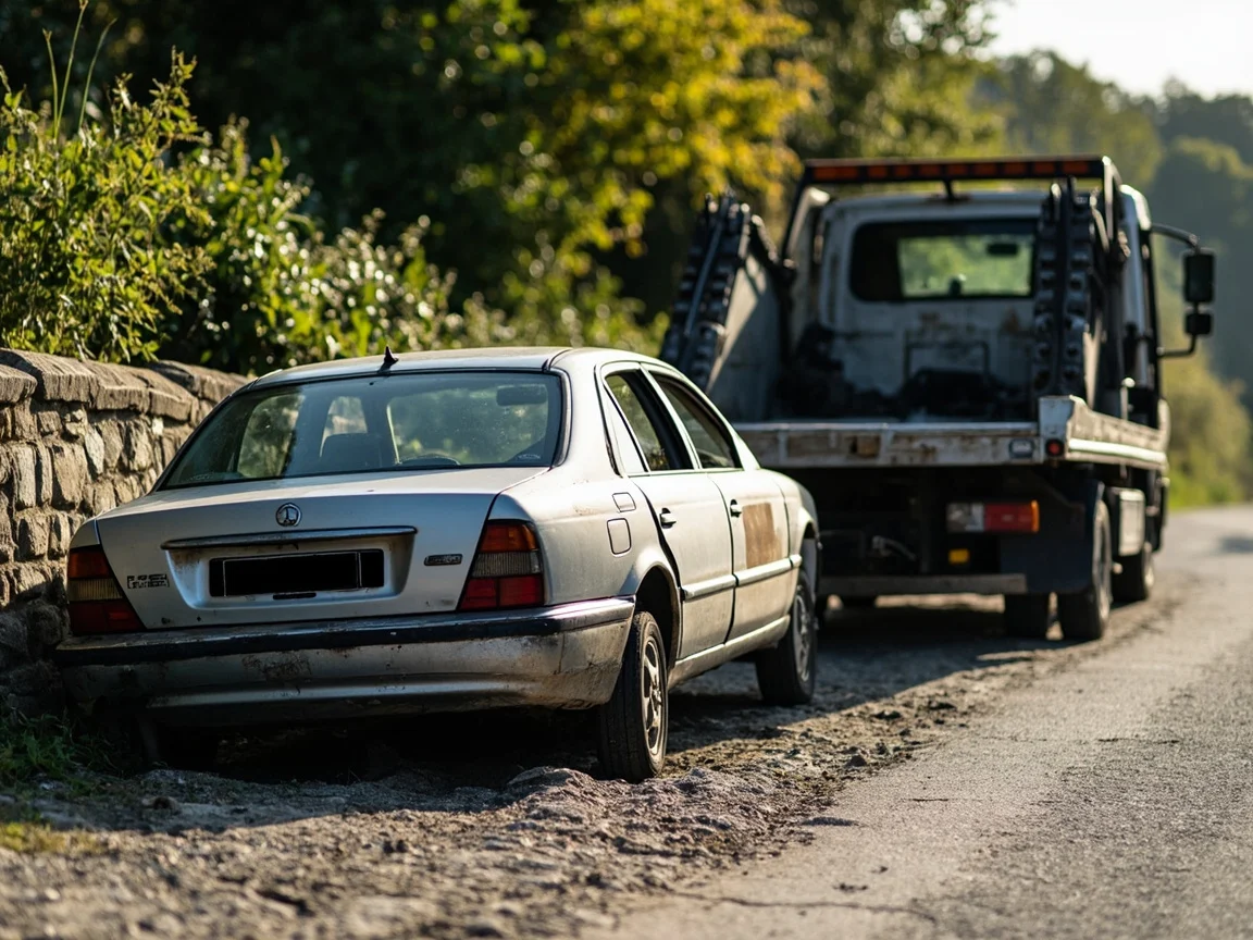 Epave voiture &middot; image &agrave; la une