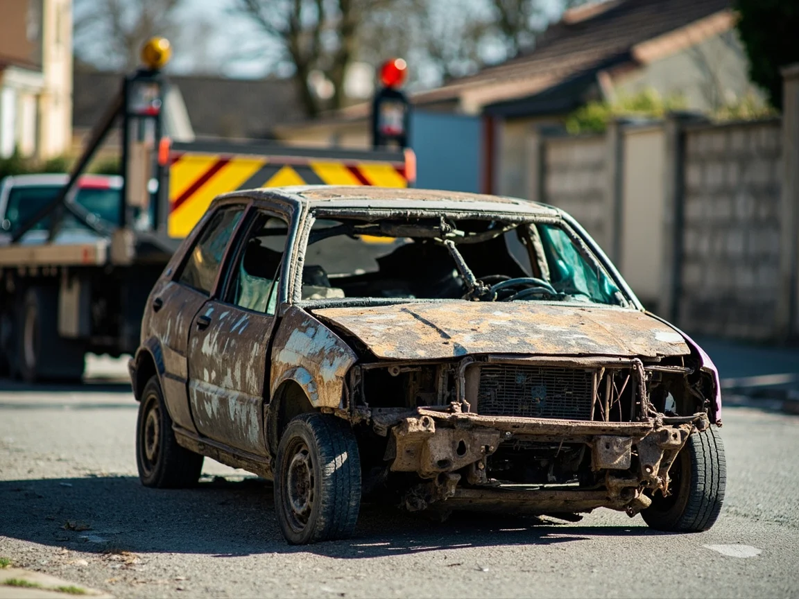 Epave voiture &middot; image &agrave; la une