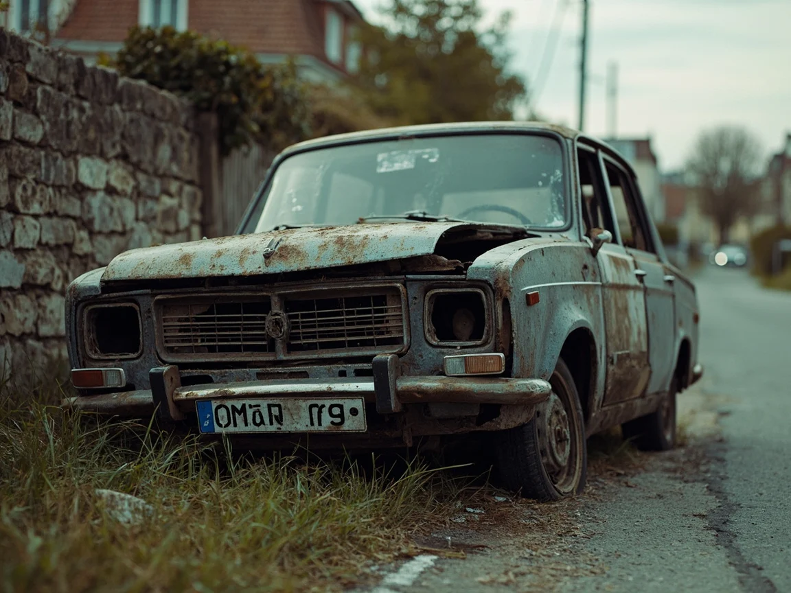 Epave voiture &middot; image &agrave; la une