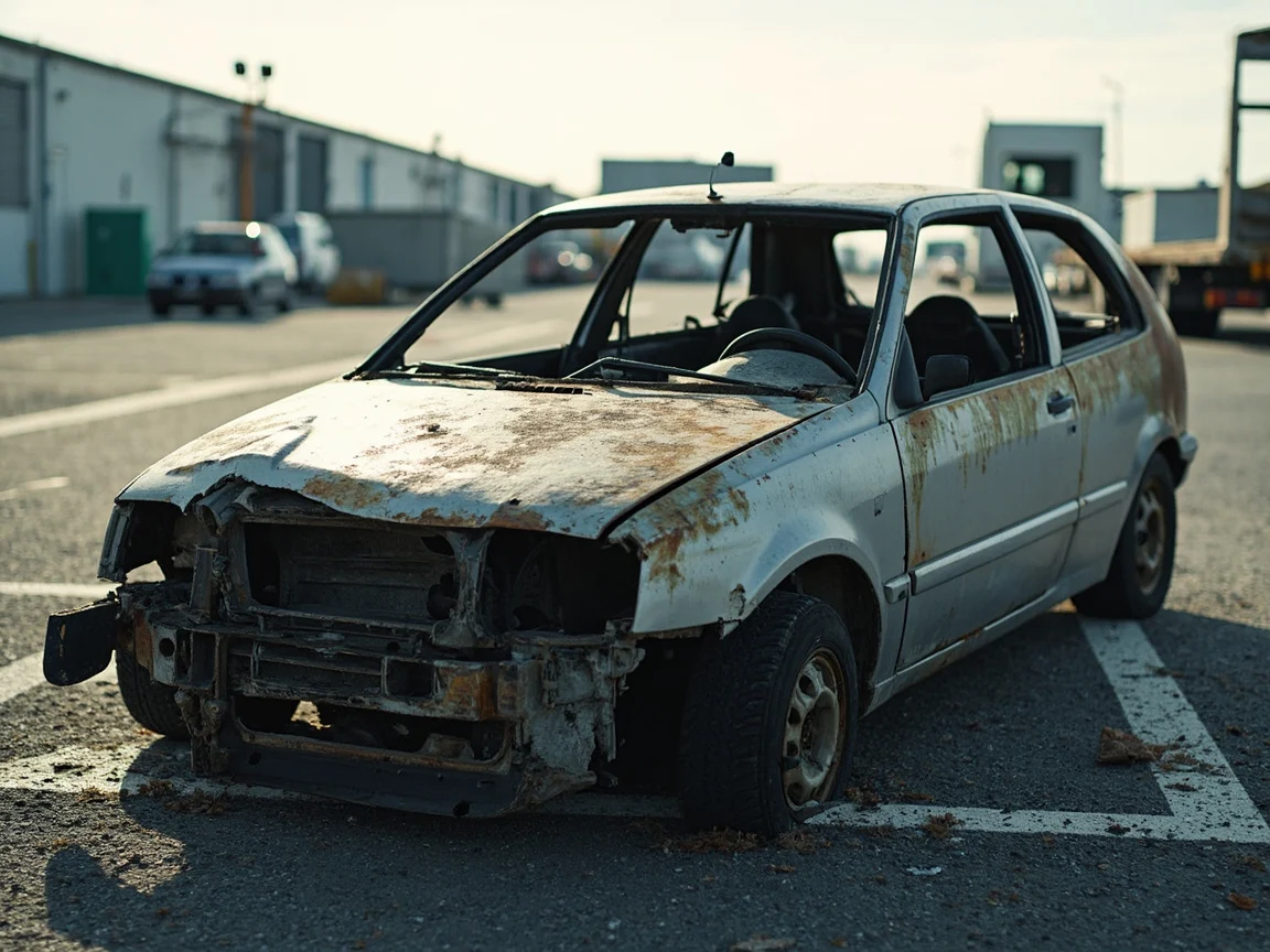 Epave voiture &middot; image &agrave; la une