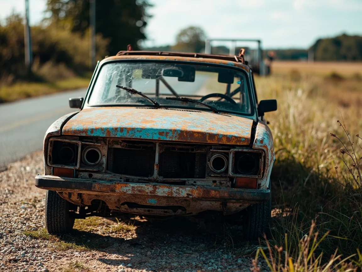 Epave voiture &middot; image &agrave; la une