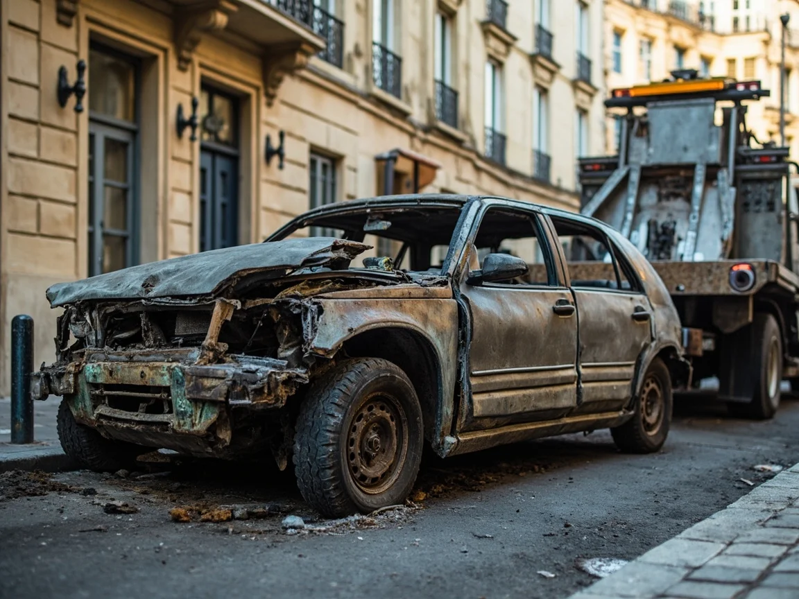 Epave voiture &middot; image &agrave; la une