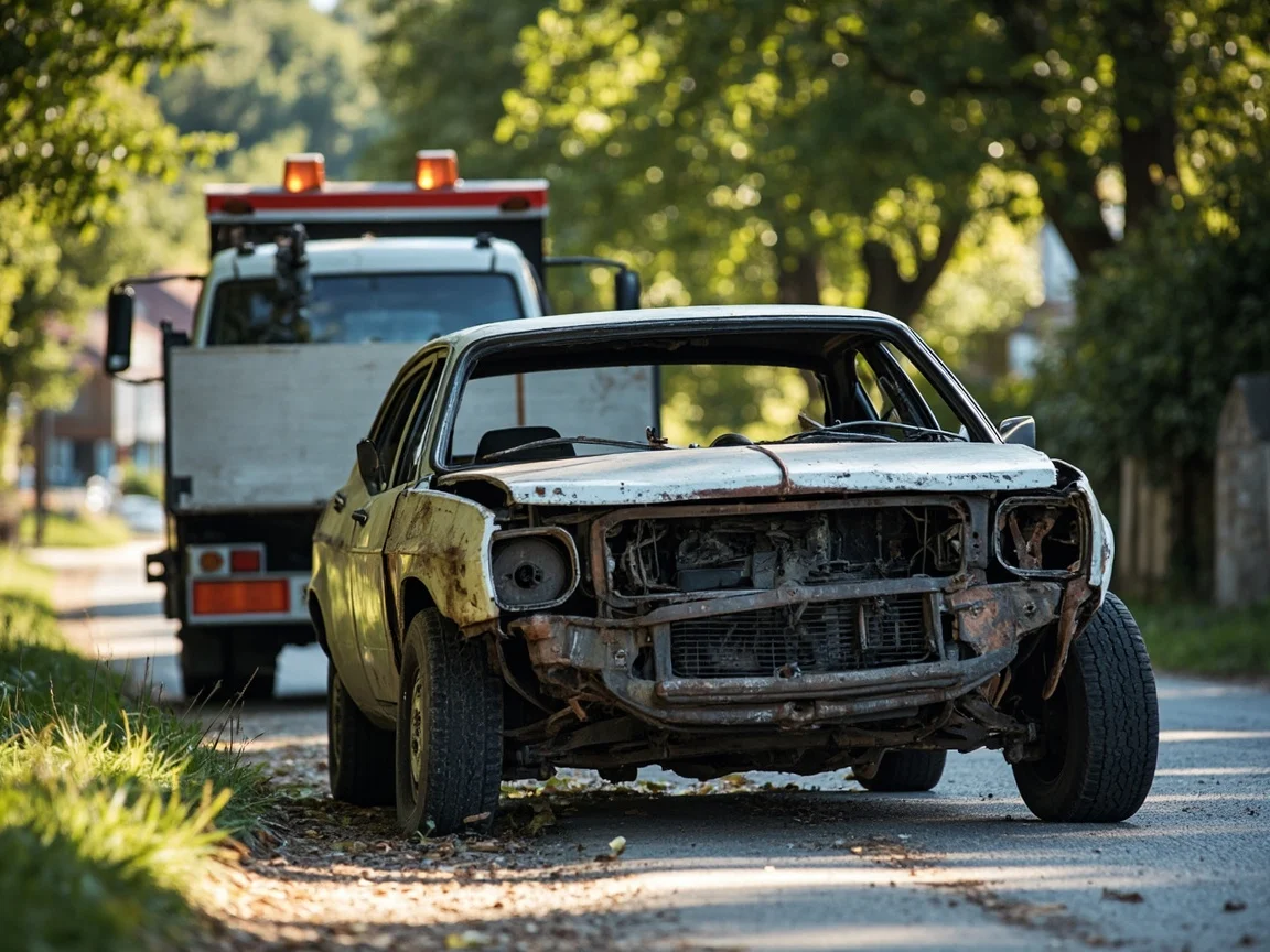 Epave voiture &middot; image &agrave; la une