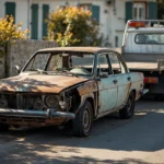 Epave voiture &mdash; Epave voiture Bouleurs (77580), Seine-et-Marne &middot; image &agrave; la une