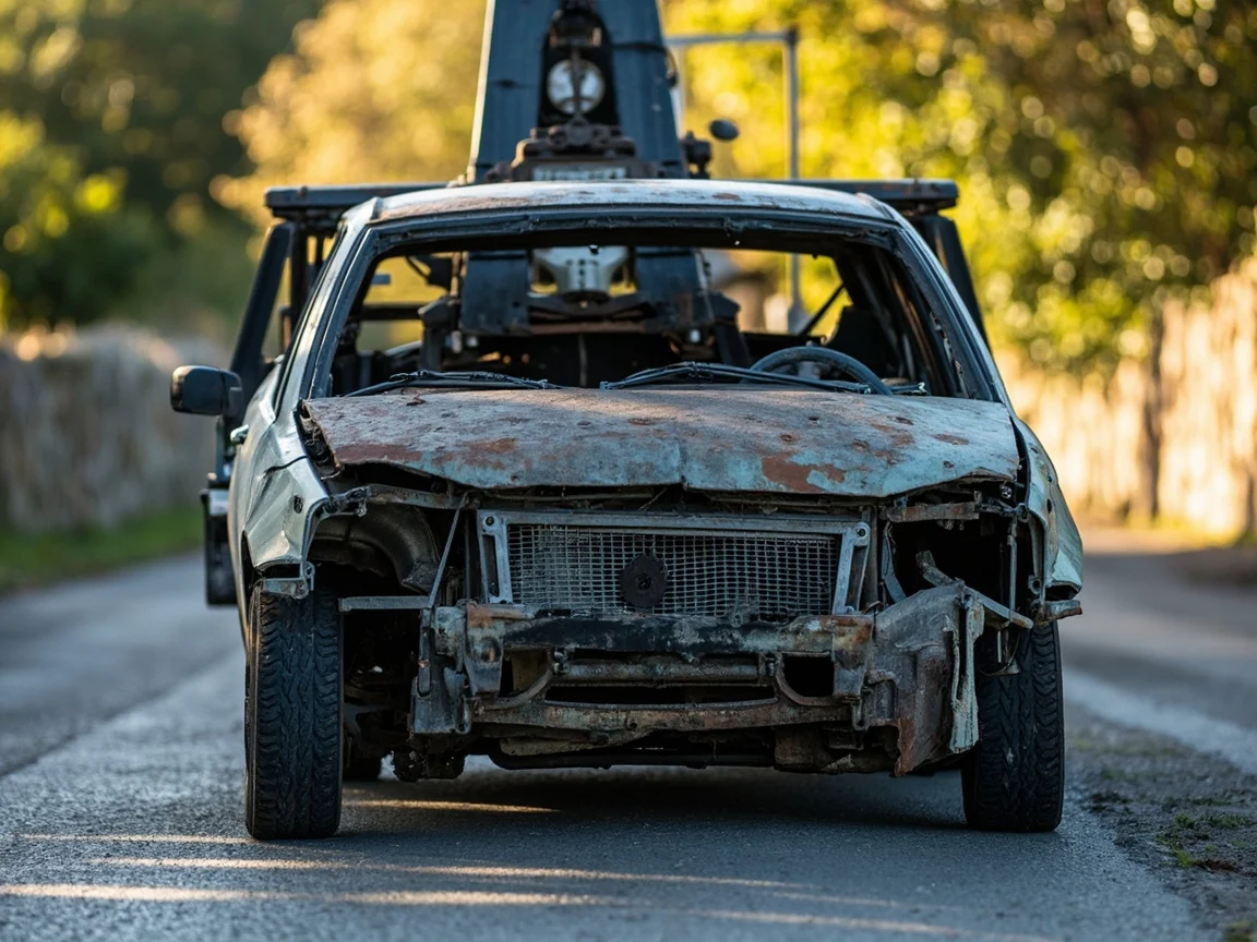 Epave voiture &middot; image &agrave; la une