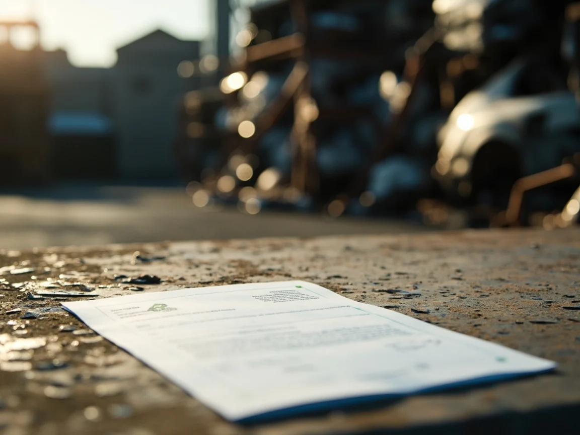 Certificat de destruction v&eacute;hicule &middot; image &agrave; la une