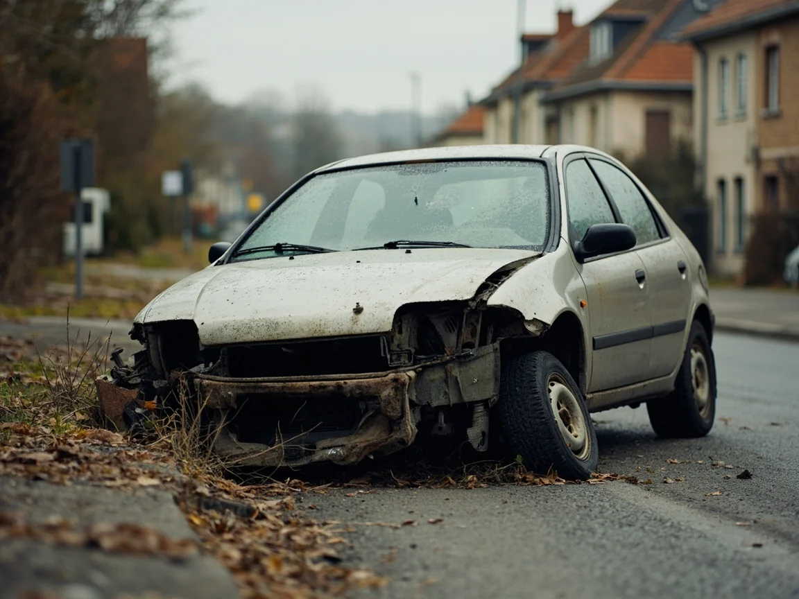 Epave voiture &middot; image &agrave; la une
