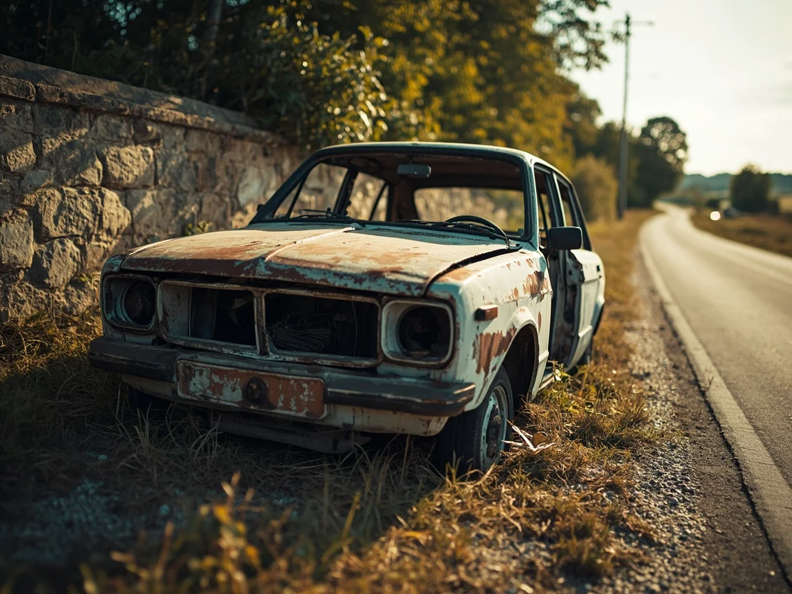 Epave voiture &middot; image &agrave; la une