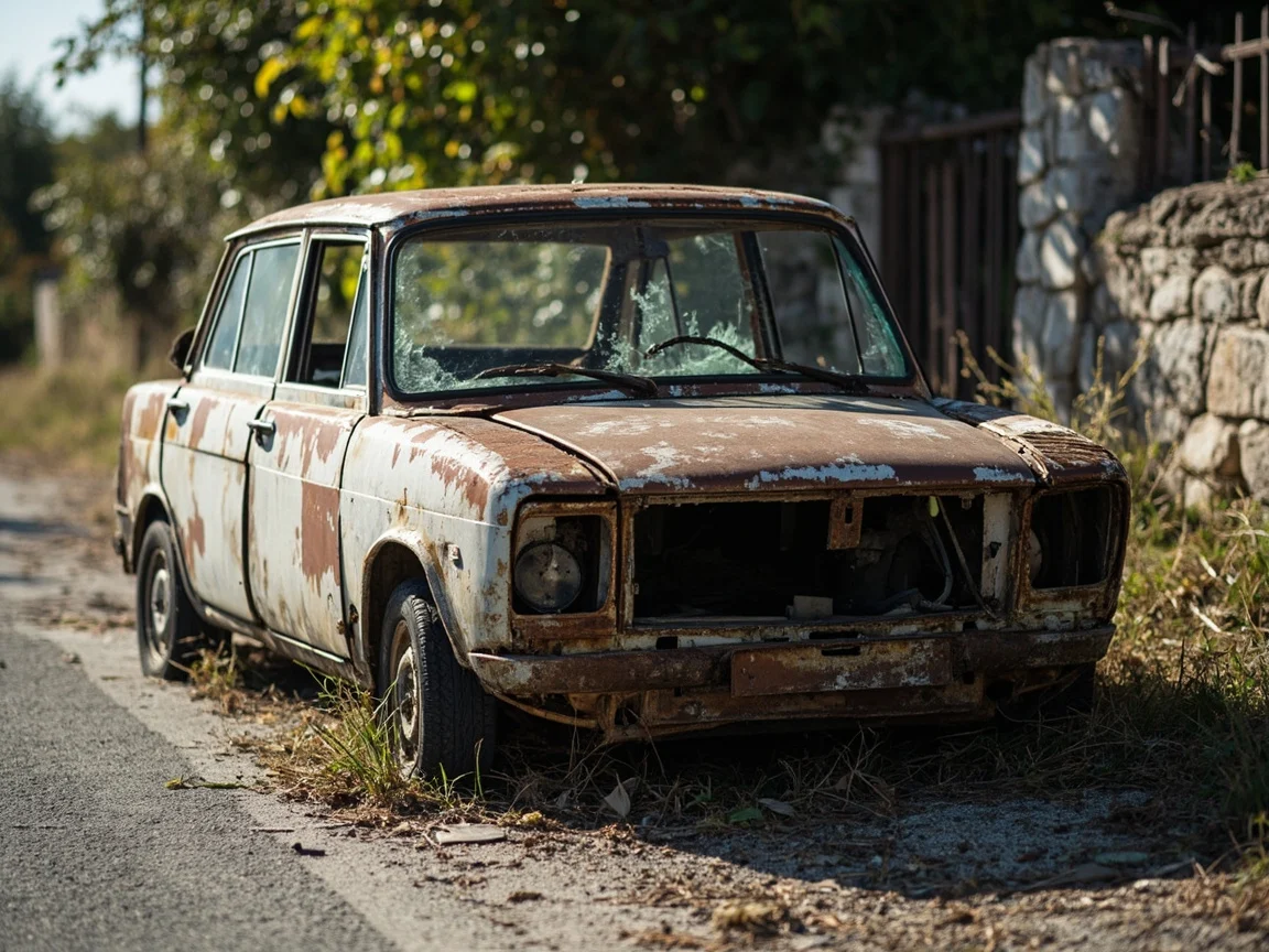 Epave voiture &middot; image &agrave; la une