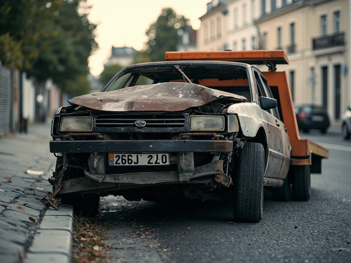 Epave voiture &middot; image &agrave; la une