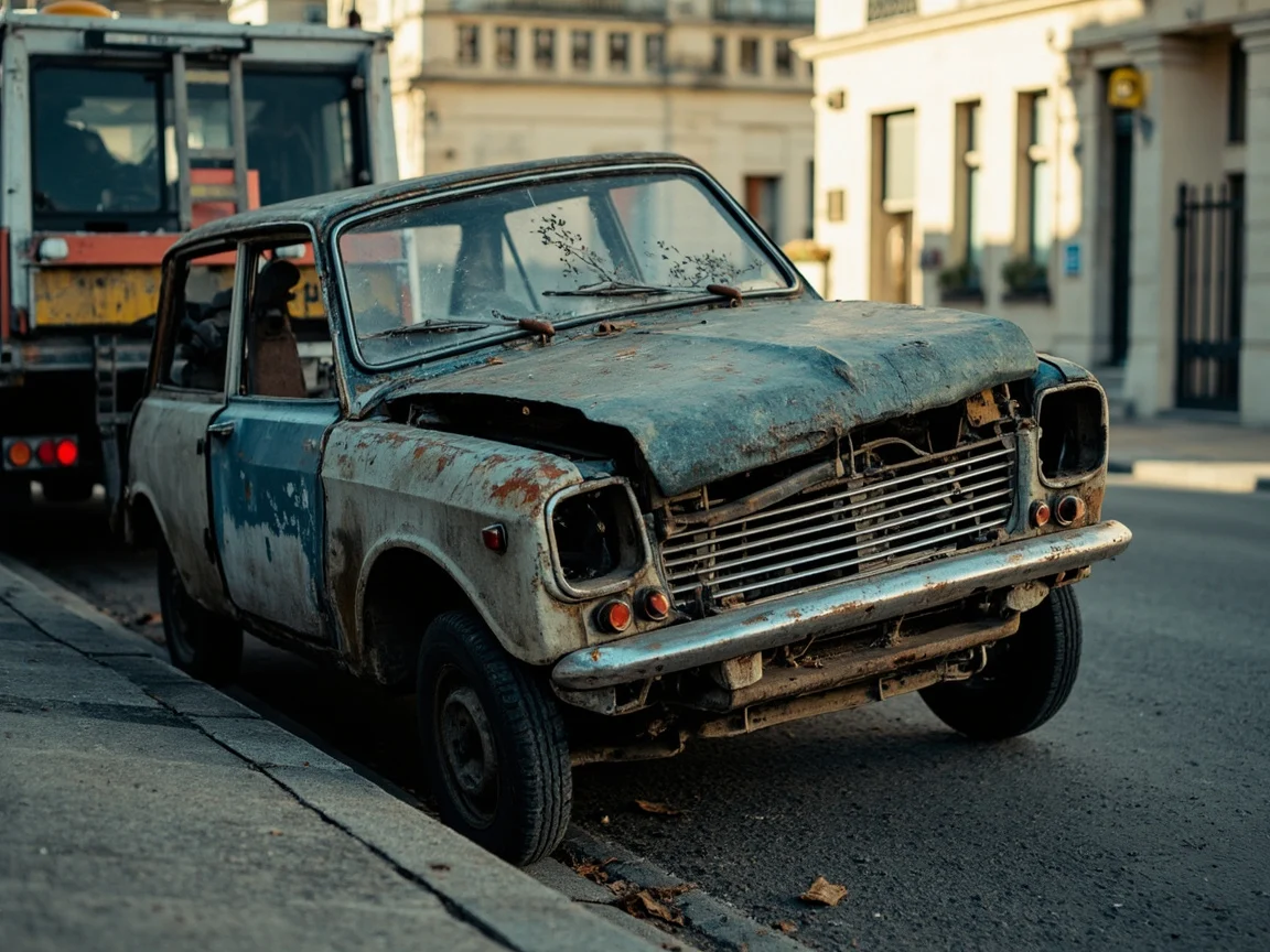 Epave voiture &middot; image &agrave; la une