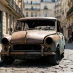 , , , ,  - Epave voiture 75/75007 - Paris 7