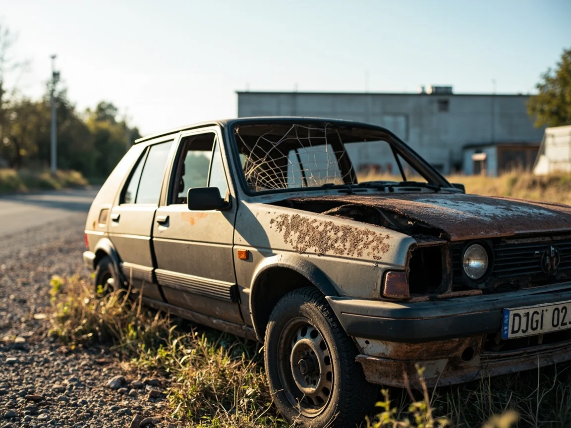 Epave voiture &middot; image &agrave; la une