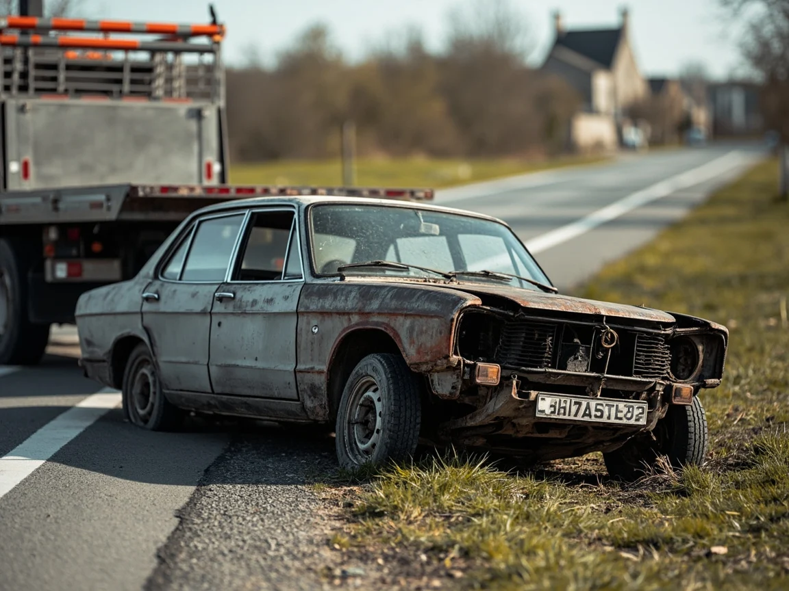 Epave voiture &middot; image &agrave; la une