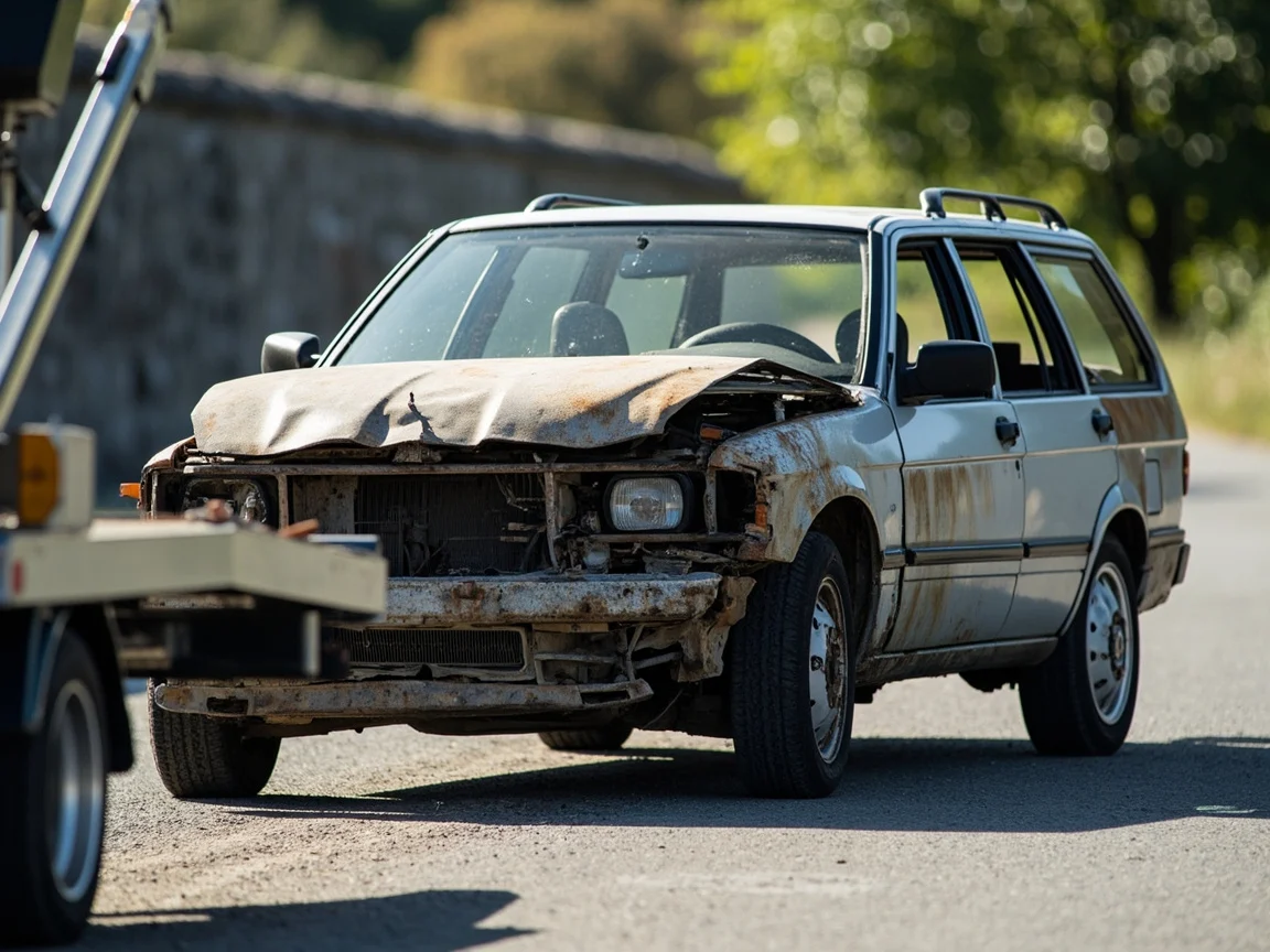 Epave voiture &middot; image &agrave; la une