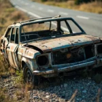 Epave voiture &mdash; Epave voiture Bri&egrave;res-Les-Scell&eacute;s - Essonne &middot; image &agrave; la une