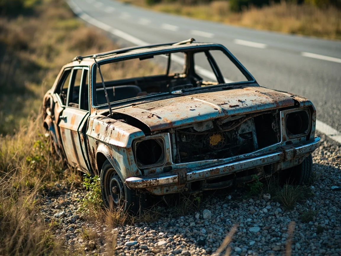 Epave voiture &middot; image &agrave; la une
