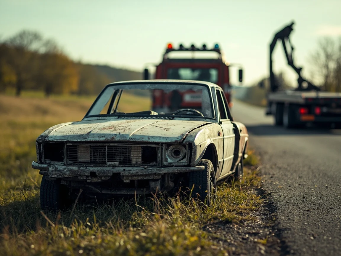 Epave voiture &middot; image &agrave; la une