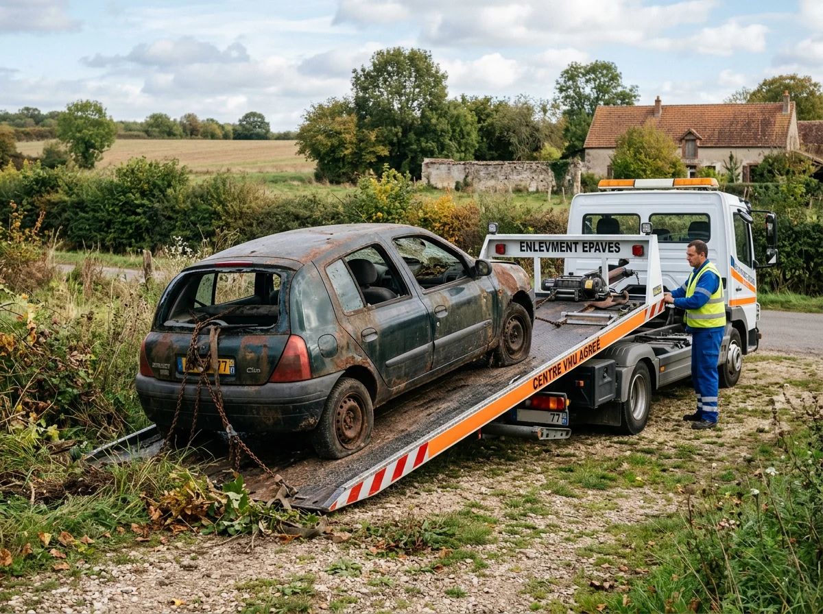Epave voiture &middot; image &agrave; la une