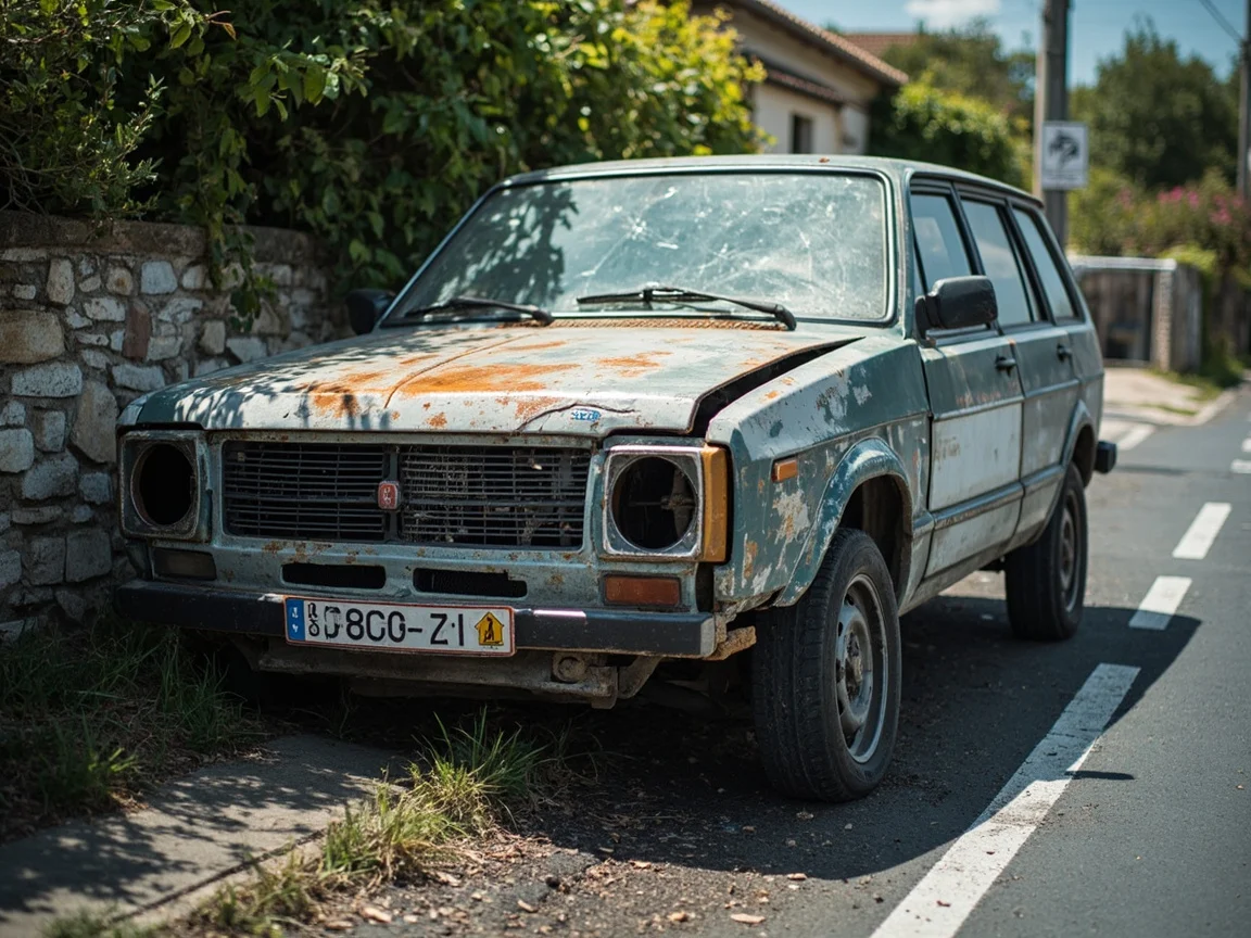 Epave voiture &middot; image &agrave; la une