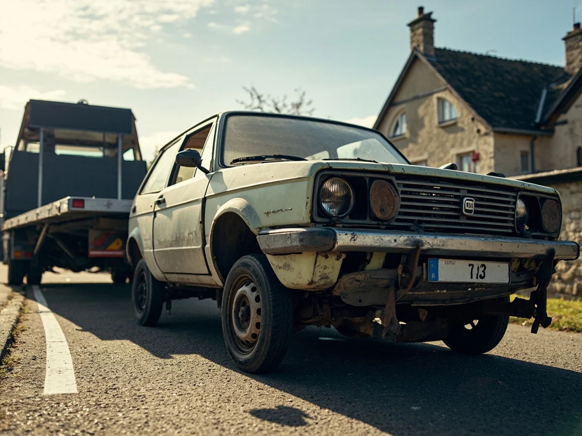 Epave voiture &middot; image &agrave; la une