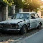 Epave voiture &mdash; Epave voiture : Saint-Mamm&egrave;s (77670), Seine-et-Marne &middot; image &agrave; la une