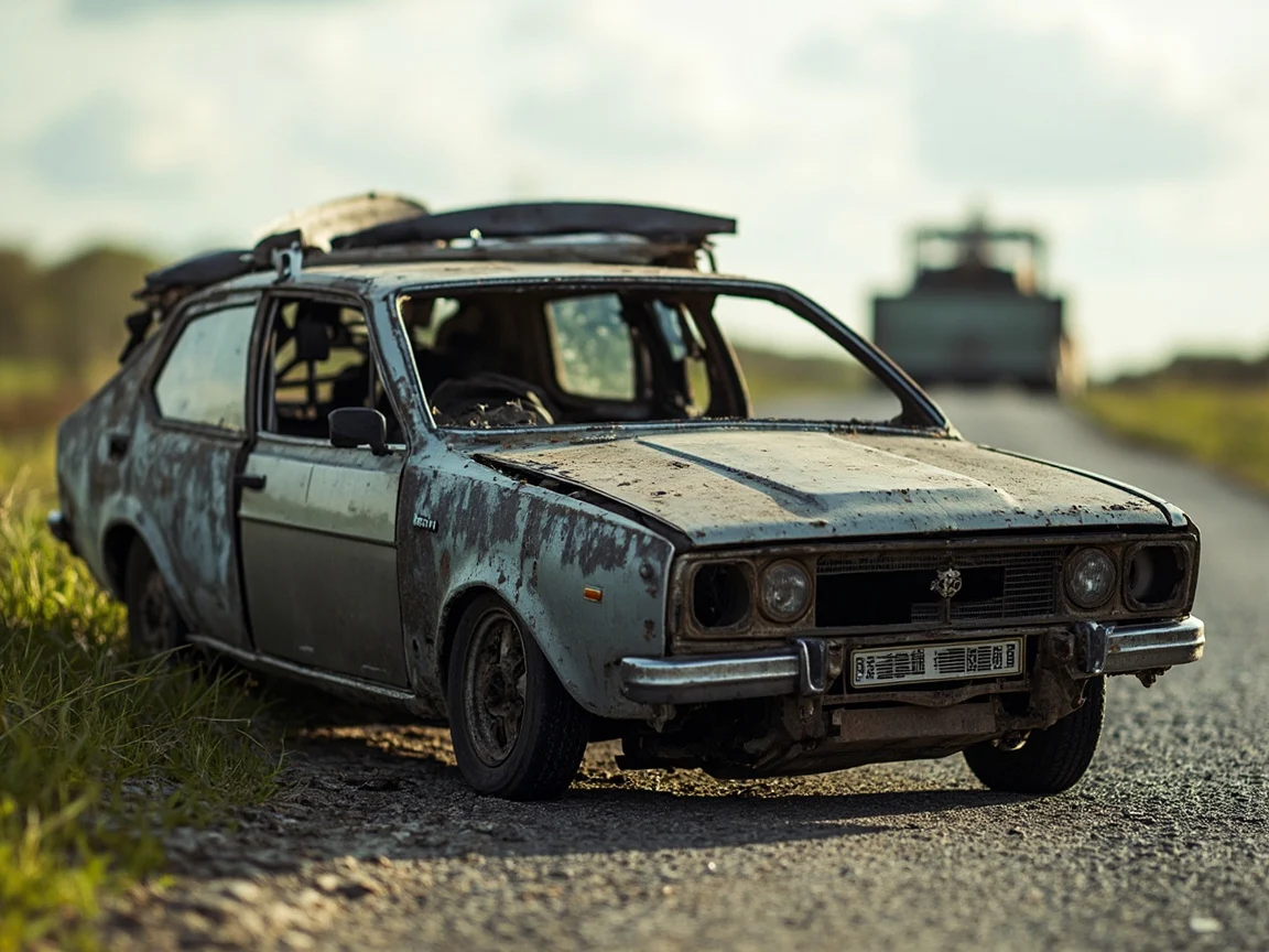 Epave voiture &middot; image &agrave; la une