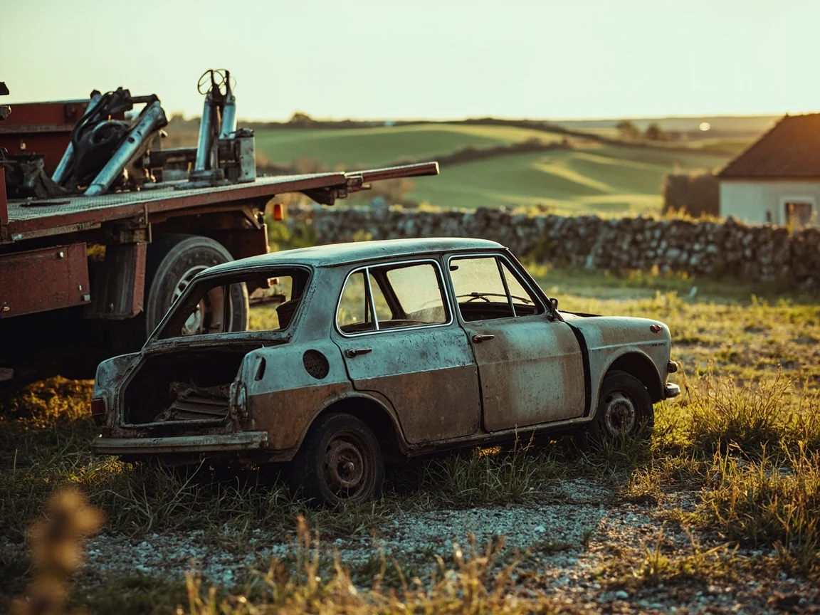 Epave voiture &middot; image &agrave; la une