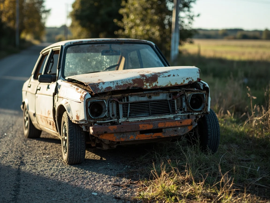 Epave voiture &middot; image &agrave; la une
