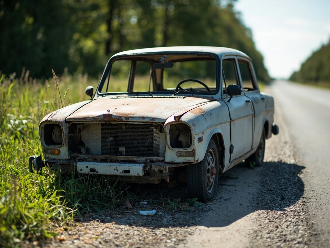 Epave voiture &middot; image &agrave; la une