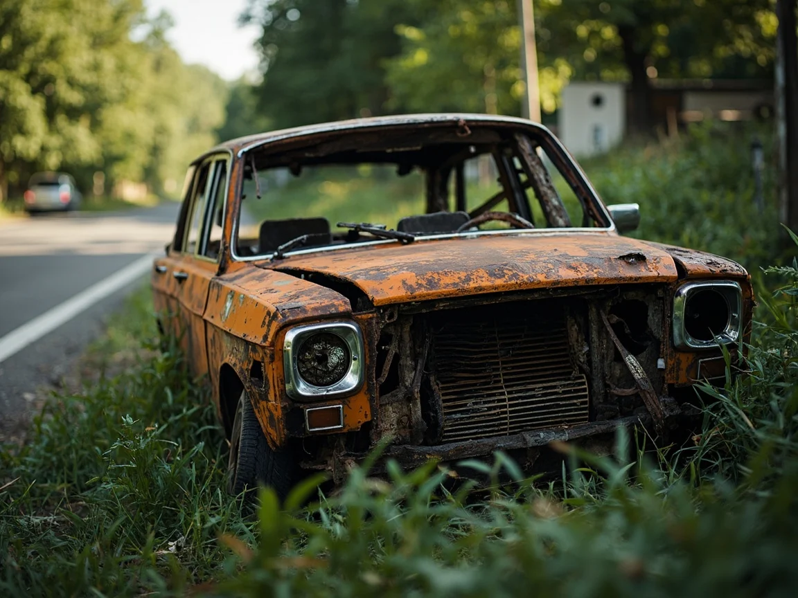 Epave voiture &middot; image &agrave; la une