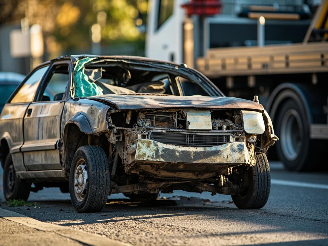 Epave voiture &middot; image &agrave; la une