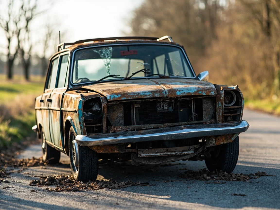 Epave voiture &middot; image &agrave; la une