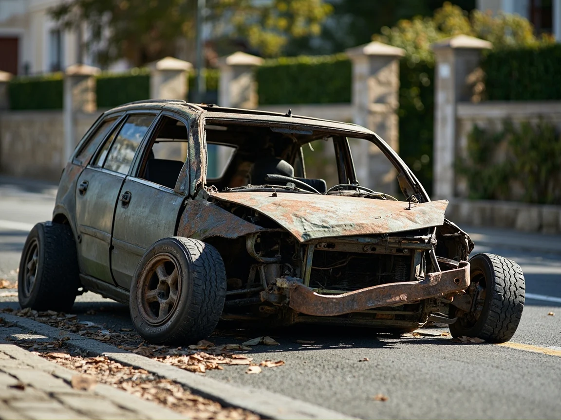 Epave voiture &middot; image &agrave; la une