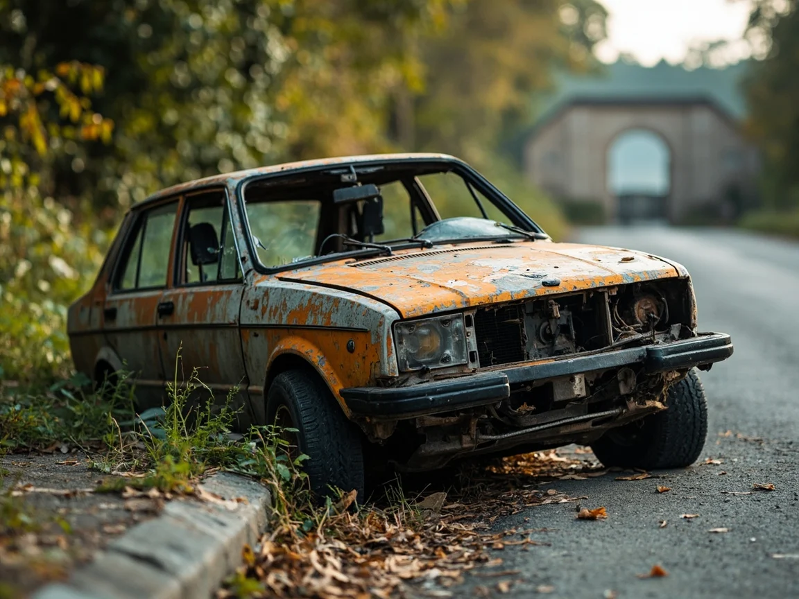 Epave voiture &middot; image &agrave; la une
