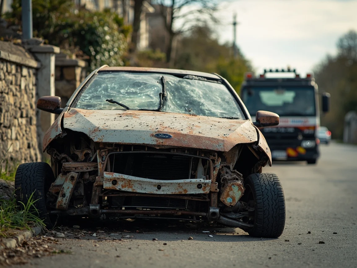 Epave voiture &middot; image &agrave; la une