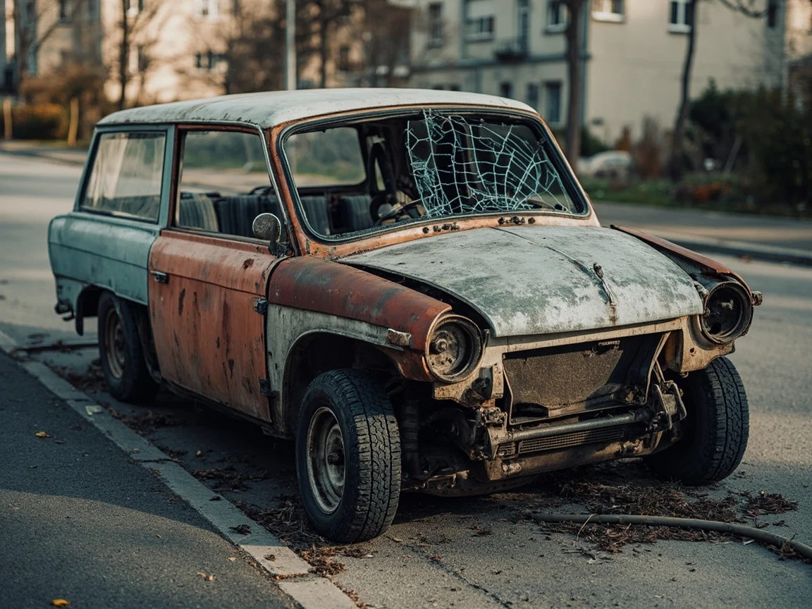 Epave voiture &middot; image &agrave; la une