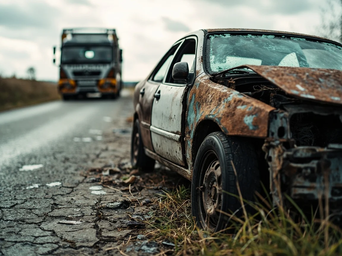 Epave voiture &middot; image &agrave; la une